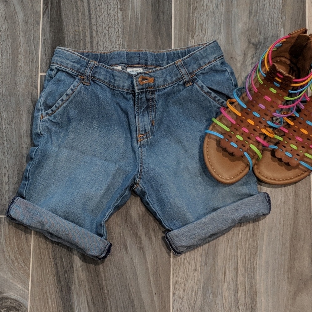 Carter's girls denim shorts size 6